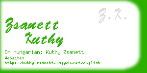 zsanett kuthy business card